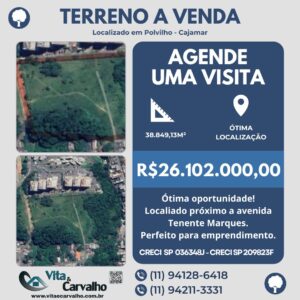 TERRENO À VENDA - 38.497,13m² - POLVILHO - CAJAMAR - SP