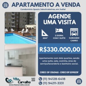 APARTAMENTO À VENDA - CONDOMÍNIO SPAZIO JABUTICABEIRAS - JUNDIAI