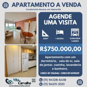 APARTAMENTO À VENDA - 50M² - CONDOMÍNIO NAVARE - ALPHAVILLE - SP