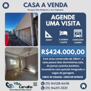 CASA À VENDA - 336m² - PARQUE SÃO ROBERTO l - CAJAMAR - SP